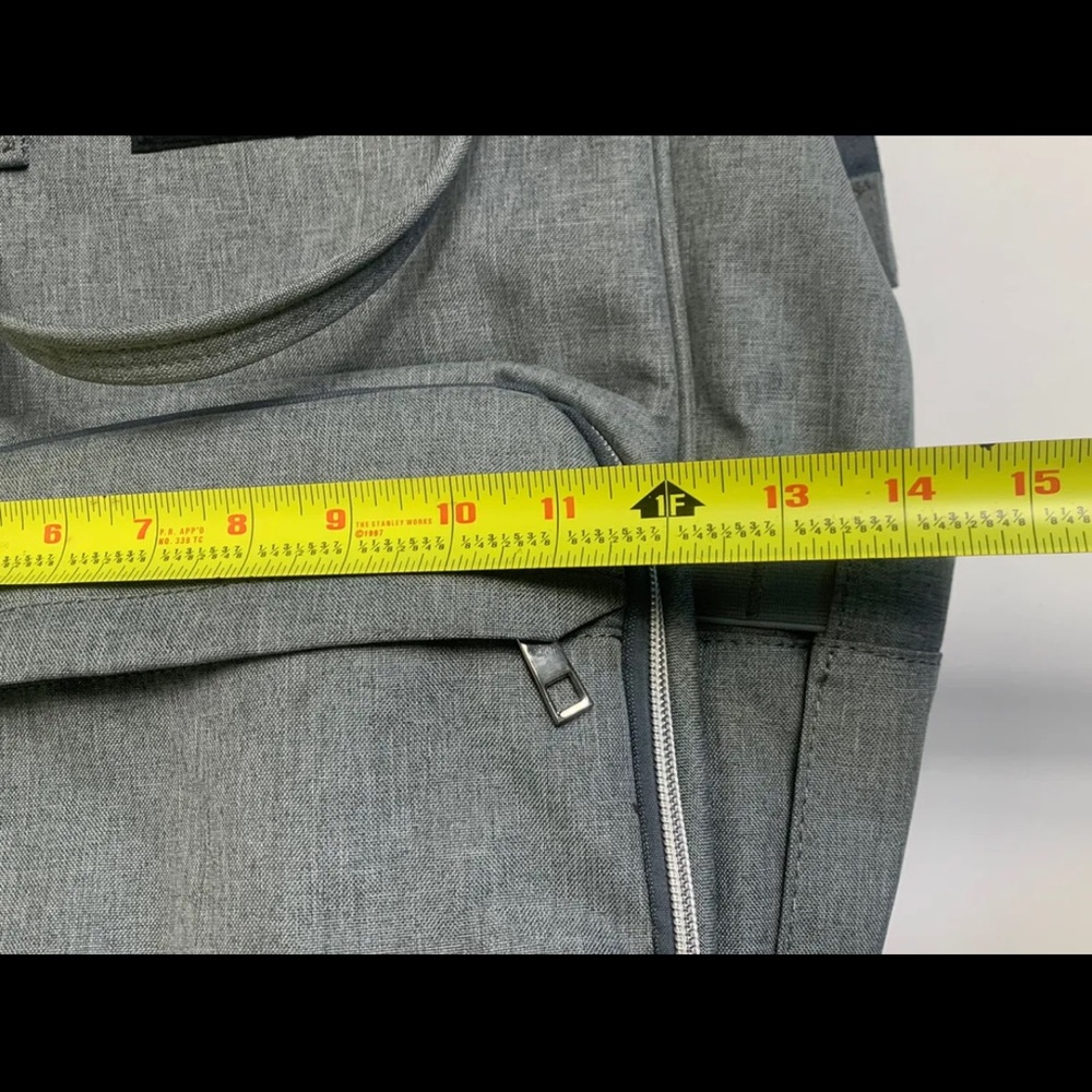 Diaper Bag Gray Multi Function Usb Battery Access… - image 8